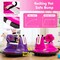 Honeyjoy 12V Bumper Car for Kids Toddlers Electric Ride On Car Vehicle with 360° Spin Blue/Pink/Red/Purple